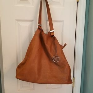Michael Kors - cognac tan leather tote